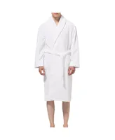 Alpine Swiss Mens Luxury Waffle Knit Cotton Bathrobe Shawl Collar Hotel Spa Robe