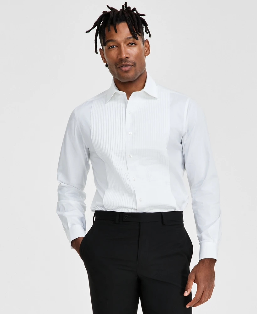 Alfani Men's Slim-Fit Solid Tuxedo Shirt, Created for Macy's