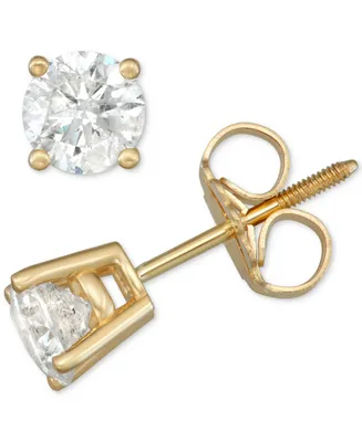 Diamond Screw Back Stud Earrings (1 ct. t.w.) in 14k Gold