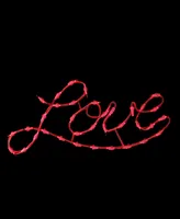 Northlight 17" Lighted Love Script Valentine's Day Window Silhouette Decoration