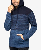 X-Ray Men's Color Blocked Hooded Sweater