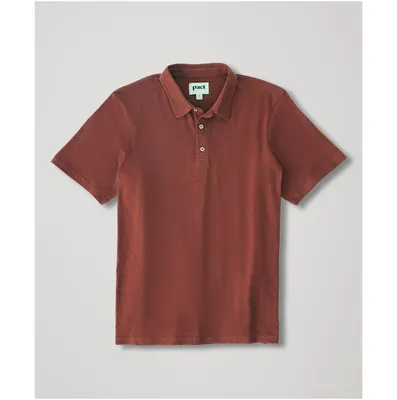 Seaside Linen Blend Polo Shirt Made With Organic Cotton