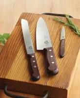 Victorinox Stainless Steel 3 Piece Bread and Paring Knife Set