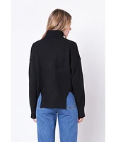 Women's Turtleneck Long Sleeve Sweater