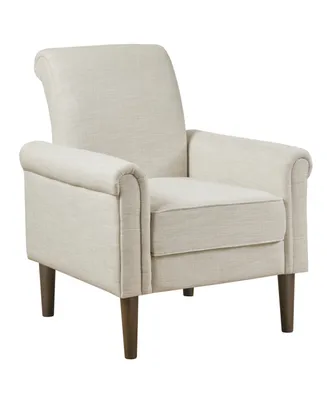 510 Design 30" Jeanie Wide Fabric Rolled Arm Accent Chair