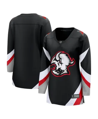 Women's Fanatics Black Buffalo Sabres Alternate Premier Breakaway Blank Jersey