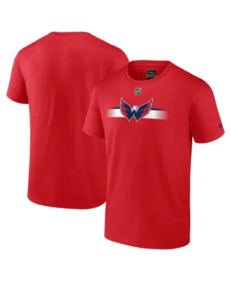 Men's Fanatics Red Washington Capitals Authentic Pro Secondary Replen T-shirt