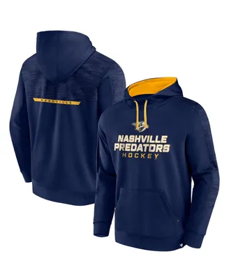 Men's Fanatics Navy Nashville Predators Make the Play Pullover Hoodie