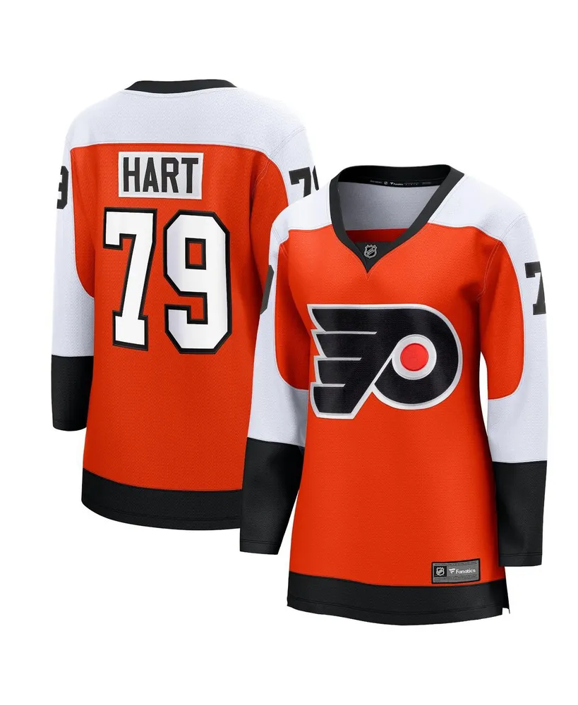 Women's Fanatics Carter Hart Burnt Orange Philadelphia Flyers Home Premier Breakaway Player Jersey