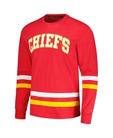 Men's Tommy Hilfiger Red, Gold Kansas City Chiefs Nolan Long Sleeve T-shirt