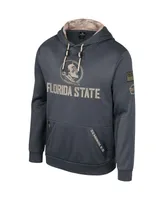 Men's Colosseum Charcoal Florida State Seminoles Oht Military-Inspired Appreciation Pullover Hoodie