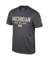 Men's Colosseum Charcoal Michigan Wolverines Oht Military-Inspired Appreciation T-shirt