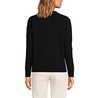 Lands' End Women's Cashmere Easy Fit Crew Neck Sweater