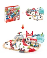 Hape Wooden Train Bucket Set- City Train