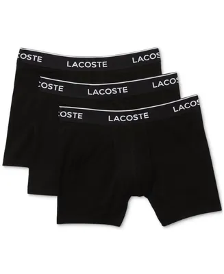 Lacoste Men's Casual Stretch Boxer Brief Set, 3 Pack