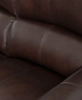 Arther 64" Leather Traditional Loveseat