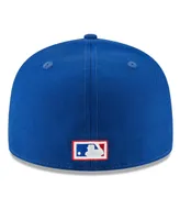 Men's New Era Blue Texas Rangers Cooperstown Collection Wool 59FIFTY Fitted Hat