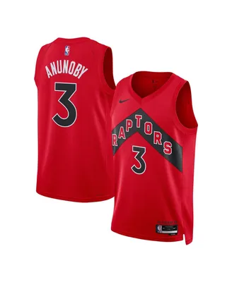 Men's and Women's Nike Og Anunoby Red Toronto Raptors Swingman Jersey - Icon Edition