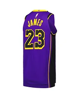 Men's Jordan LeBron James Purple Los Angeles Lakers Authentic Player Jersey - Statement Edition