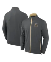 Men's Fanatics Gray Vegas Golden Knights Authentic Pro Rink Full-Zip Jacket