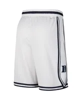 Men's Nike White Duke Blue Devils Limited Performance Shorts