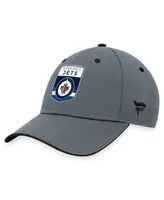 Men's Fanatics Gray Winnipeg Jets Authentic Pro Home Ice Flex Hat