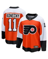 Men's Fanatics Travis Konecny Burnt Orange Philadelphia Flyers Home Premier Breakaway Player Jersey