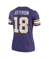 Women's Nike Justin Jefferson Purple Minnesota Vikings Alternate Legend Jersey