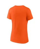 Women's Fanatics Orange Baltimore Orioles 2023 Postseason Locker Room V-Neck T-shirt