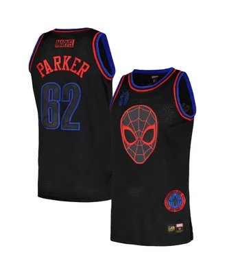 Men's Black Spider-Man Marvel Basketball Jersey