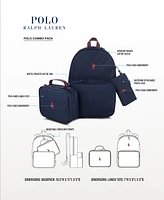 Polo Ralph Lauren Big Boys Backpack, Lunch Box and Pencil Case Combo Set, 3 Piece