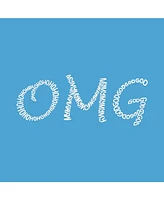 Big Girl's Word Art T-shirt - Omg