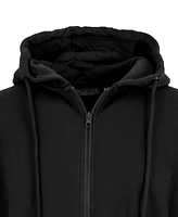 Galaxy By Harvic Women's Fleece-Lined Loose-Fit Full-Zip Sweater Hoodie