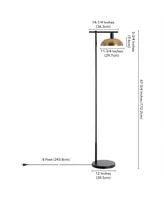 Conan 68" Metal Floor Lamp with Metal Shade