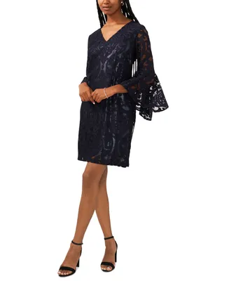 Msk Lace Bell-Sleeve Dress