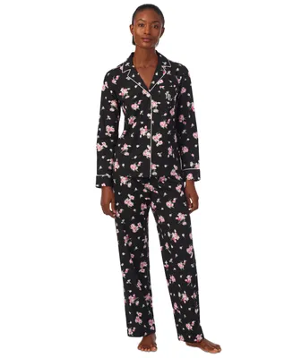 Lauren Ralph Lauren Petite 2-Pc. Notched-Collar Pajamas Set