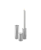 Georg Jensen Bernadotte Tealight and Candleholder 3 Piece Set