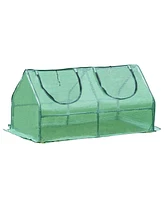 Aoodor Mini Greenhouse Water Resistant Uv Protected 2 Zipper Doors.