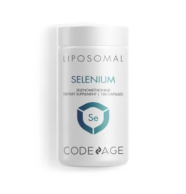 Codeage Liposomal Selenium Supplement, Trace Mineral Selenomethionine, 6-Month Supply, 180 ct