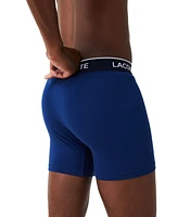 Lacoste Men's Casual Stretch Boxer Brief Set, 3 Pack