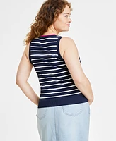 Women's Crewneck Sleeveless Sweater Top, Created for Macy's