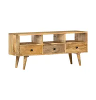 Tv Stand 43.3"x14.2"x19.7" Solid Wood Mango