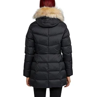 Pajar Women's Roxy Quilted Puffer with Detachable Faux Fur Trim