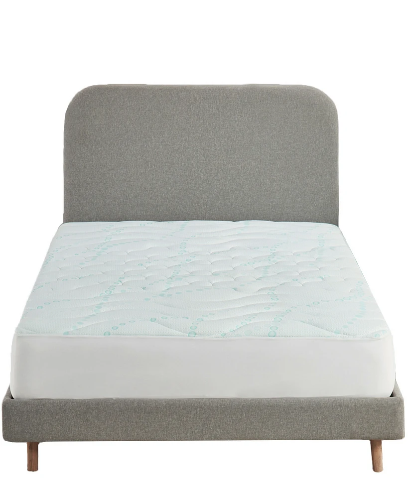 Mattress Pads Twin Xl size, 3-Zone Cooling, Soft, Non-Slip Quilted Mattress Pad Twin Xl Size, Deep Pocket Fits 8