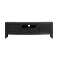 Tv Stand Black 46.5"x11.8"x15.7" Solid Wood Mango