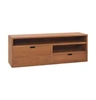 Tv Stand 43.3"x11.8"x15.7" Solid Wood Teak