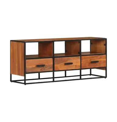 Tv Stand 43.3"x11.8"x17.7" Solid Wood Acacia