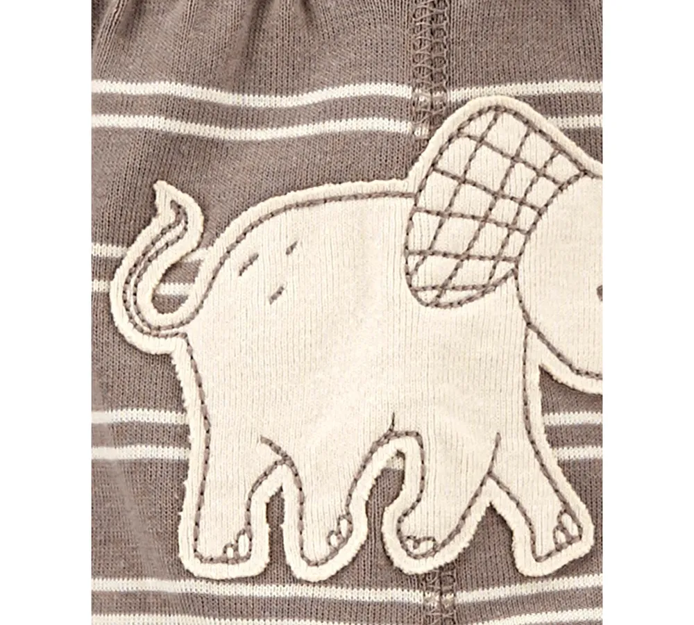 Carter's Baby Boys Elephant Little Character Cotton Bodysuits and Pants, 3 Piece Set