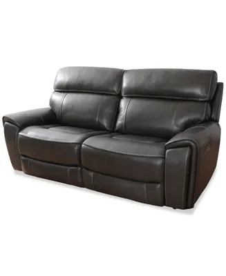 Closeout! Hutchenson 83" 2 Pc. Zero Gravity Leather Sofa with Power Recliners, Created for Macy's