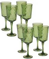 Certified International Green Diamond Acrylic 8-Pc. All